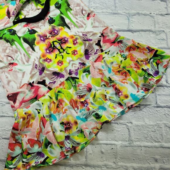 Prabal Gurung for Target Tropical Floral T-shirt Dress size S/P - Picture 6 of 10